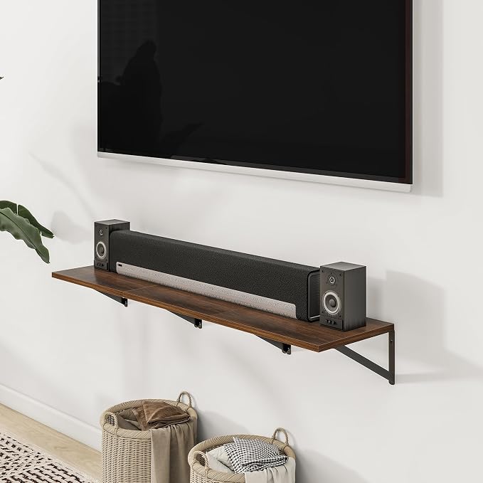 Heimlove Deep Floating Shelves for Wall, 12 Inch Deep Floating Shelves Set of 3 - Image 7