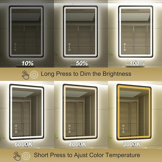 24x36 Inch LED Bathroom Mirror - Image 2