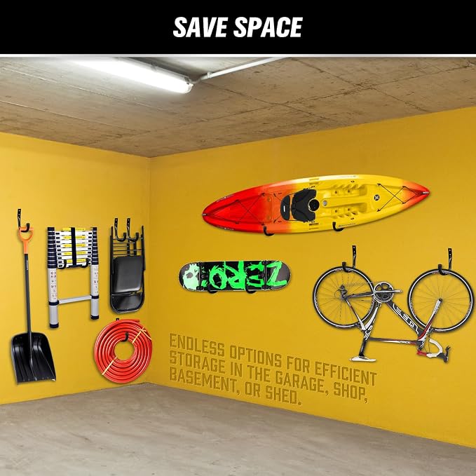 Heavy Duty Garage Storage Hooks, 6-piece Bike Hooks - Image 8
