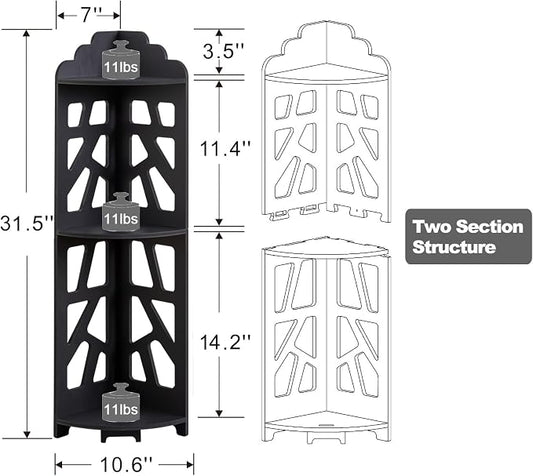 J JINXIAMU Corner Shelves, Corner Shelf Stand Waterproof Great - Image 2