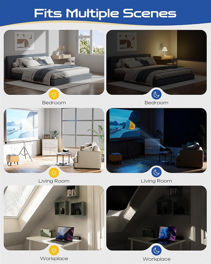 69" W x 54" L 100% Blackout Curtains, Total Darkness No-Drill Black Out Window - Image 6