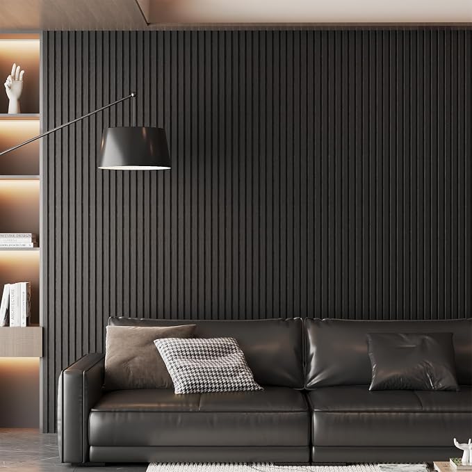Wood Slat Acoustic Panels, 4 Pack 94" x 8"/ 240 x20cm Wood Wall Panels - Image 9