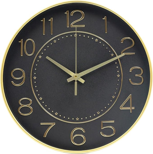 HZDHCLH 12inch Wall Clocks Battery Operated, Quartz Movement, Silent Non - Image 2