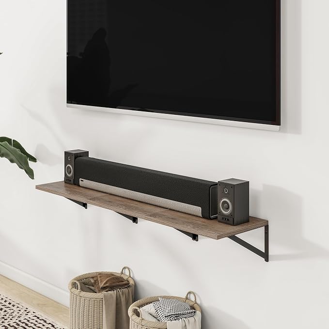 Heimlove Deep Floating Shelves for Wall, 12 Inch Deep Floating Shelves Set of 3 - Image 7