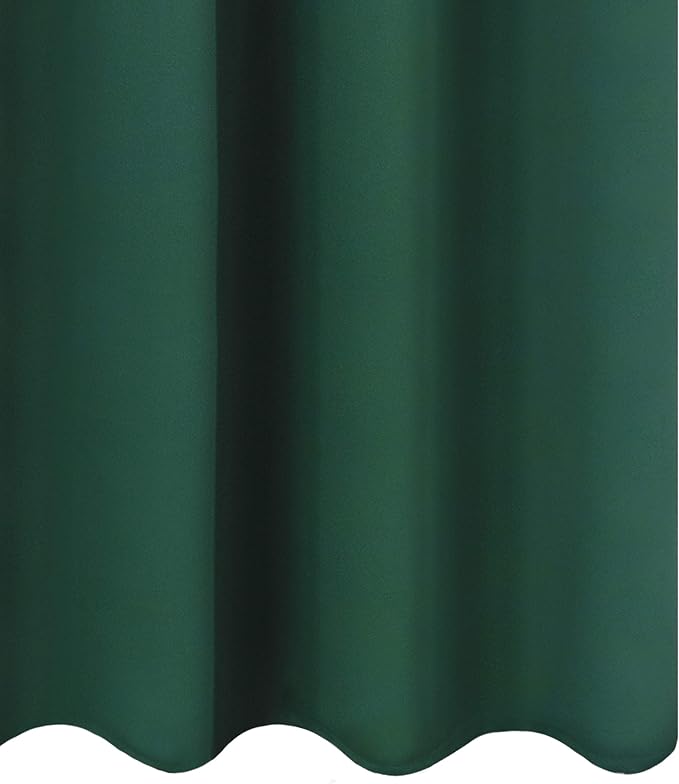 LEMOMO Dark Green Blackout Curtains 66 x 63 Inch Length/Set of 2 Curtain - Image 8