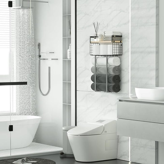 Xstydes Towel Racks for Bathroom, Metal Towel Holder - Image 2