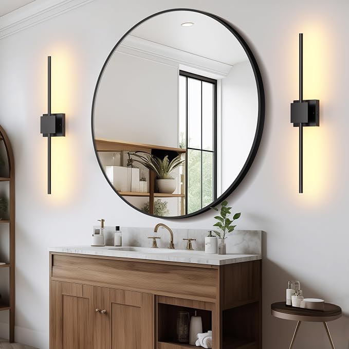 Battery Operated Wall Sconces Set of 2, 8000mAh Rotatable - Image 9