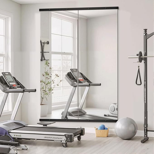 TRAHOME Home Gym Mirror for Wall, Glass Frameless Body Large Mirror for Home Gym - Image 2