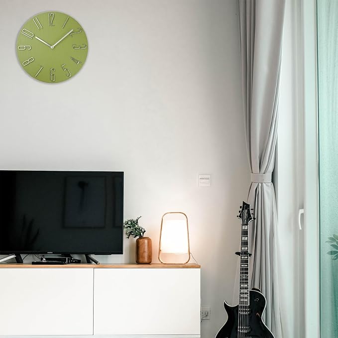 Wall Clock, Silent Clock, Wall Clocks Battery Operated, 12 inch Modern Wall - Image 8