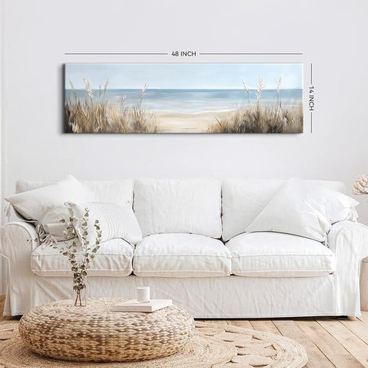Large Abstract Ocean Wall Art Beach Picture Coastal Room Decor Seaside - Image 2