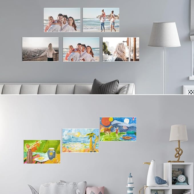 EHWINE 4 Pack 11x17 Wall Mount Acrylic Sign Holder, Horizontal Wall Signs Photo - Image 8