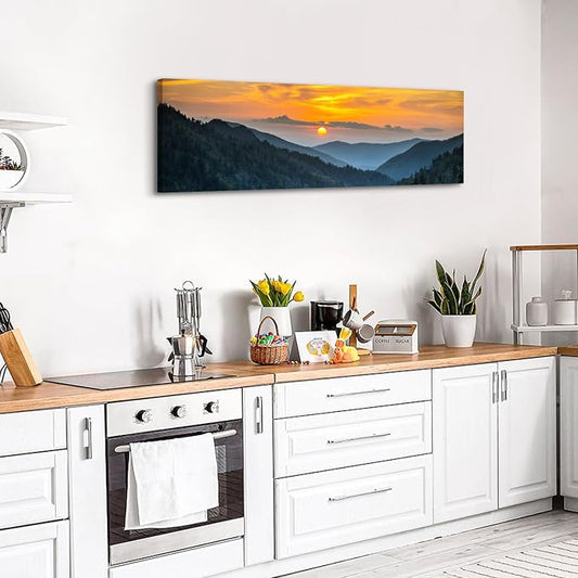 Sunset Blue Ridge Mountain Wall Art - Image 2