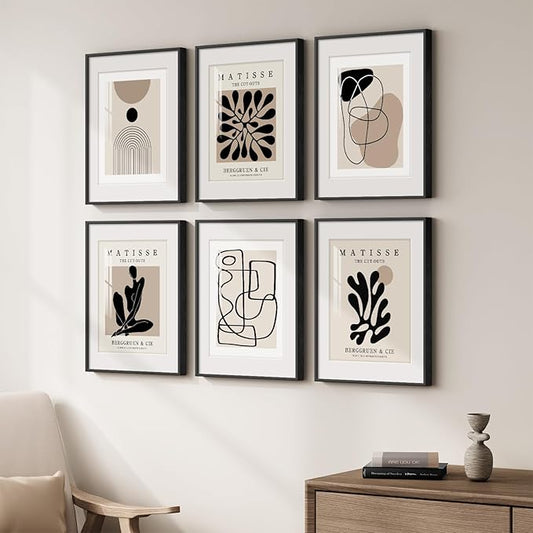 Framed Neutral Abstract Wall Art - Image 2