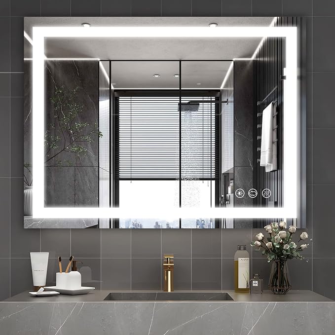 32x24 inch Wall Mounted LED Bathroom Mirror - Image 9