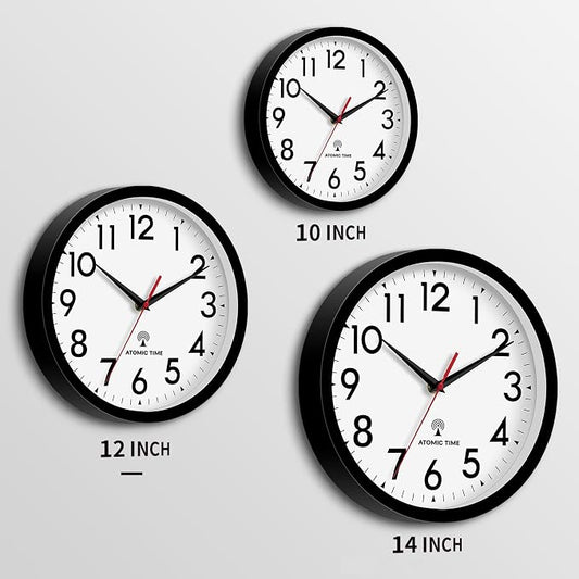 DAXSMY Atomic Wall Clock Analog 12 Inch Battery Operated Modern Decorative - Image 2