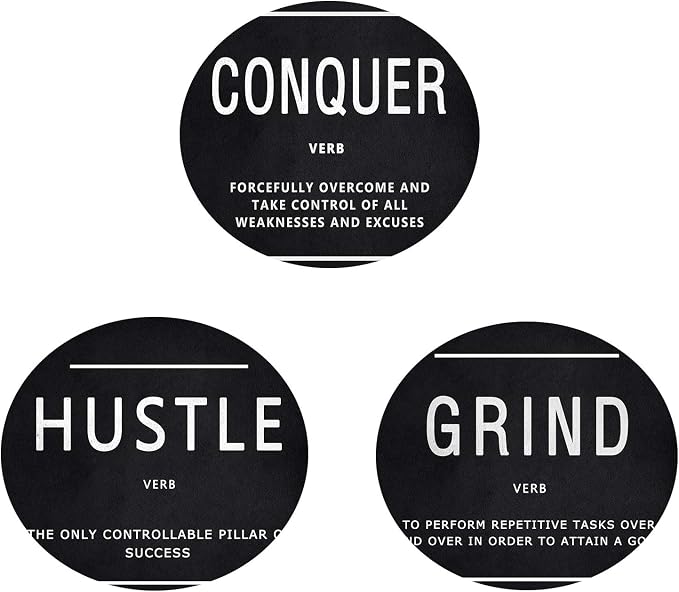 KAWAHONE Success Quotes Wall Art, Grind Hustle Conquer Motivation Wall Poster - Image 9