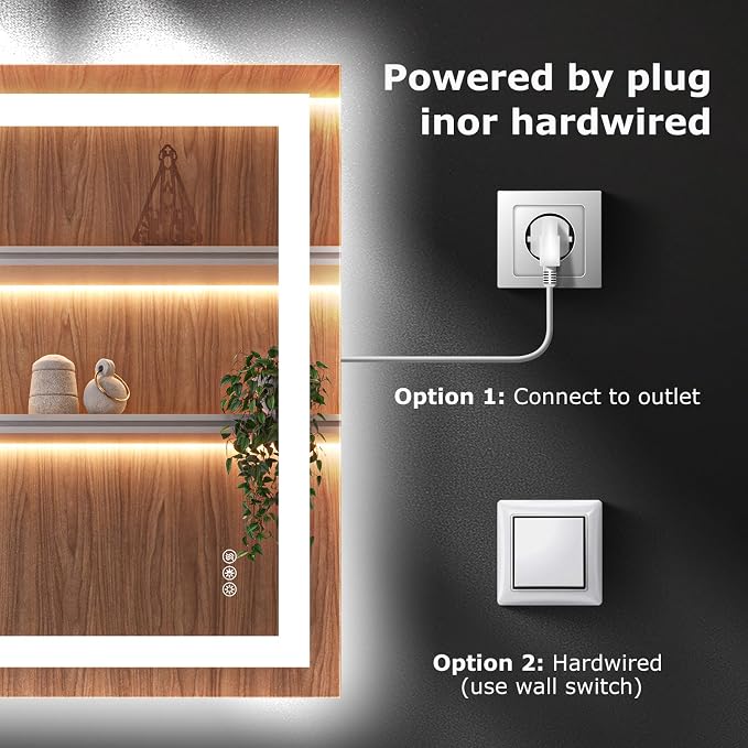 Hivone 28X32 LED Bathroom Mirror - Image 7