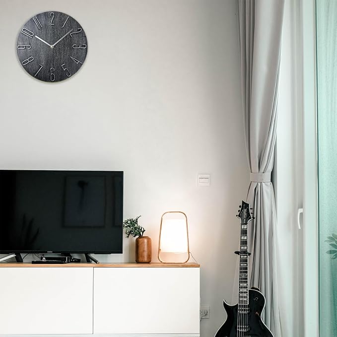 Wall Clock, Silent Clock, Wall Clocks Battery Operated, 12 inch Modern Wall - Image 8