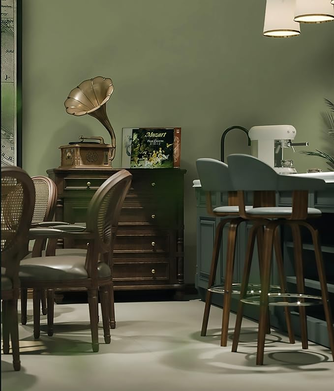 Dimoon 110''x17.7'' Green Peel and Stick Wallpaper Contact Paper Modern Self - Image 7