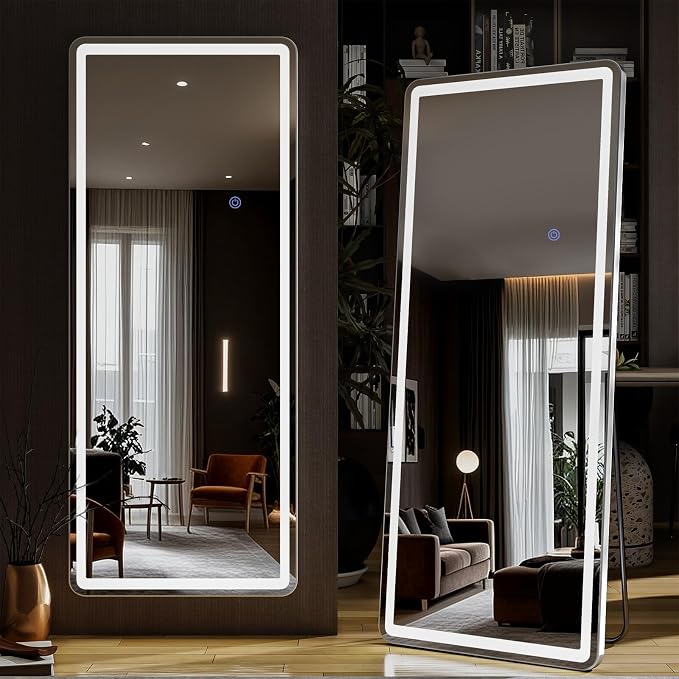 60"x16" LED Full Length Mirror – Standing Floor Mirror - Image 8