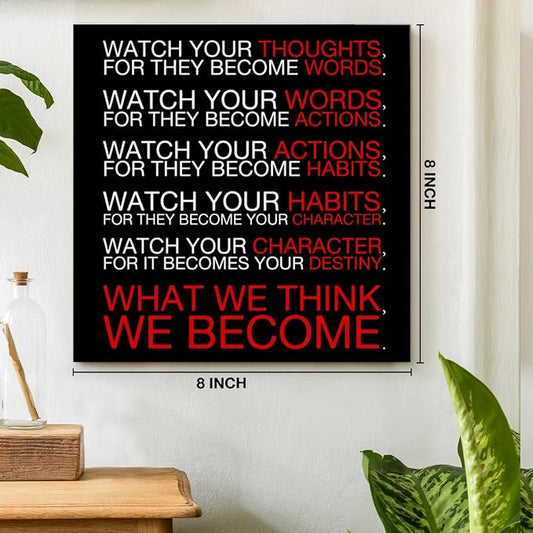 Watch Your Thoughts Motivational Classroom Posters, Inspirational Wall Decor - Image 2