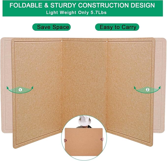 Large Bulletin Board, 48 X 36 inches Cork Board - Image 7