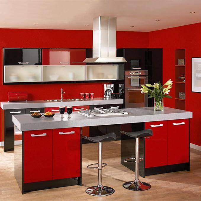 Abyssaly Red Wallpaper Peel and Stick Removable Self Adhesive Embossed Silk - Image 8