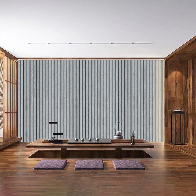 Gray Wood Slat Wallpaper - Image 7