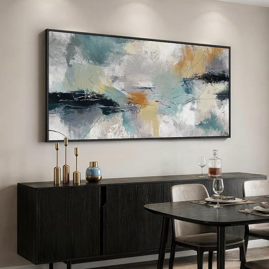 Extra Large Framed Abstract Wall Art - Image 2