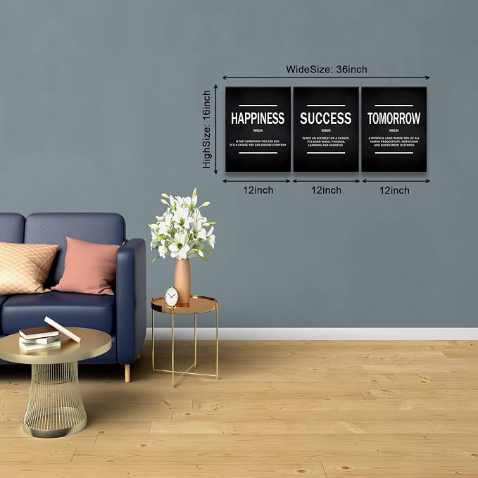 KAWAHONE Success Quotes Wall Art, Motivational Entrepreneur Tomorrow Poster - Image 7