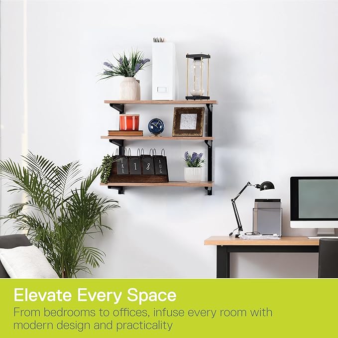 Minimalistic Black Shelf Brackets by Delta Cycle, Holds Up to 480 lbs, Modern - Image 6