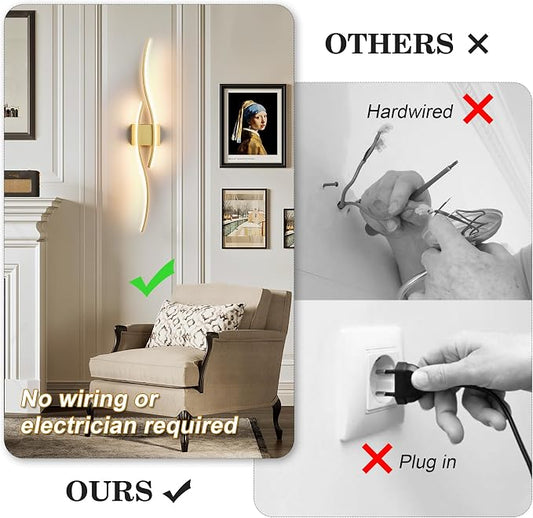 KARTOOSH Battery Operated Wall Sconces Set of Two - Image 2