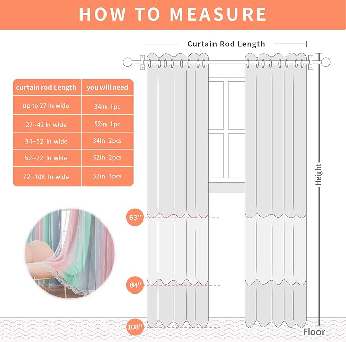 XiDi Pink Grey 84 inchs Long Curtains - Image 8