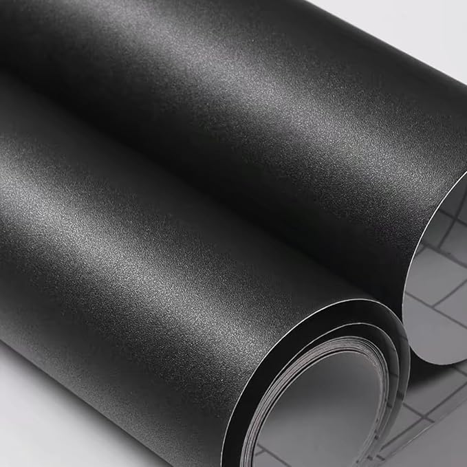 Yancorp 24"x120"Matte Black Contact Paper Peel and Stick Wallpaper Solid Teal - Image 6