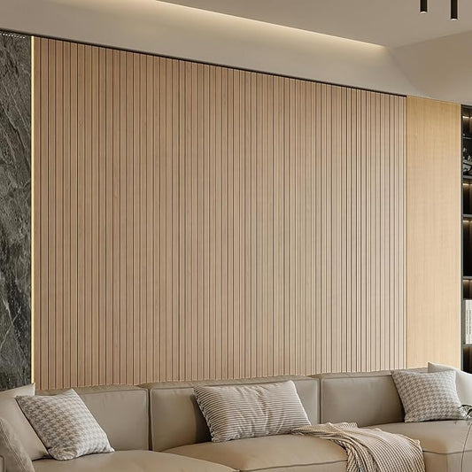 YU LI 3DH Peel and Stick PVC Slat Wall Panel 118"x15.75" Self-Adhesive Thick - Image 2