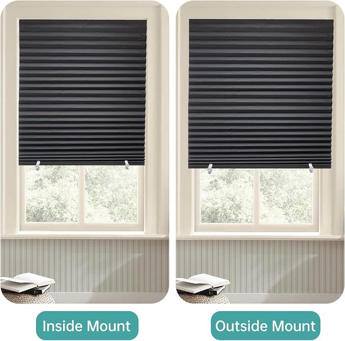 Changshade 6 Pack Temporary Shades, Pleated Paper Blinds - Image 7