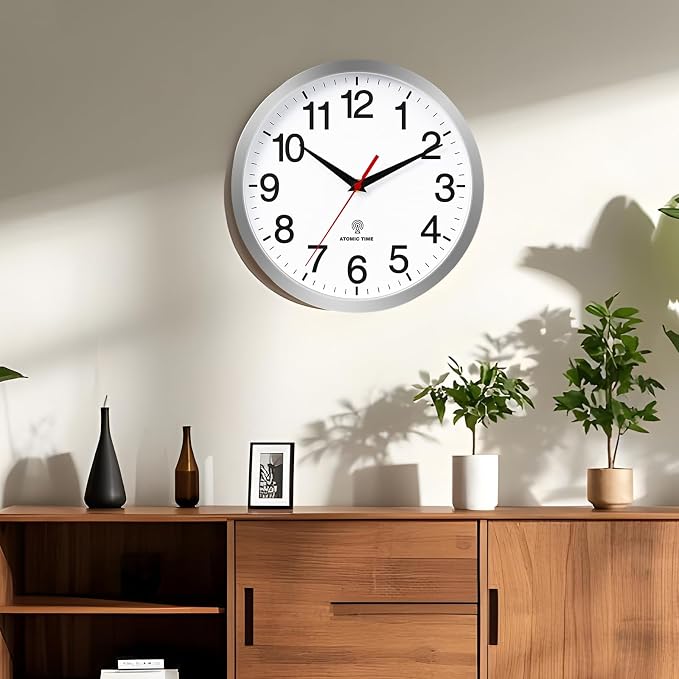 Rohioue Atomic Wall Clock Modern 12 Inch Battery Operated Analog Clock - Image 7
