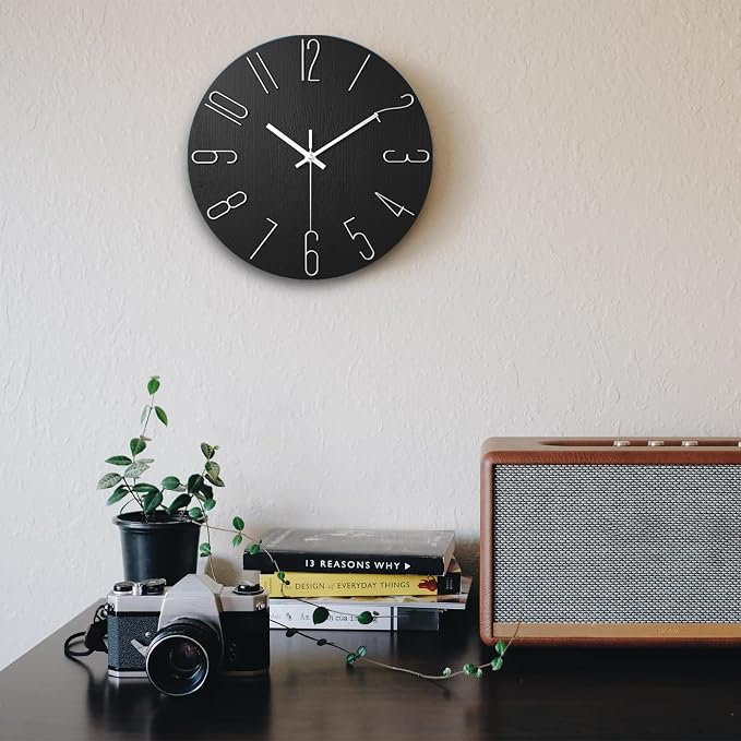 Wall Clock, Silent Clock, Wall Clocks Battery Operated, 12 inch Modern Wall - Image 8