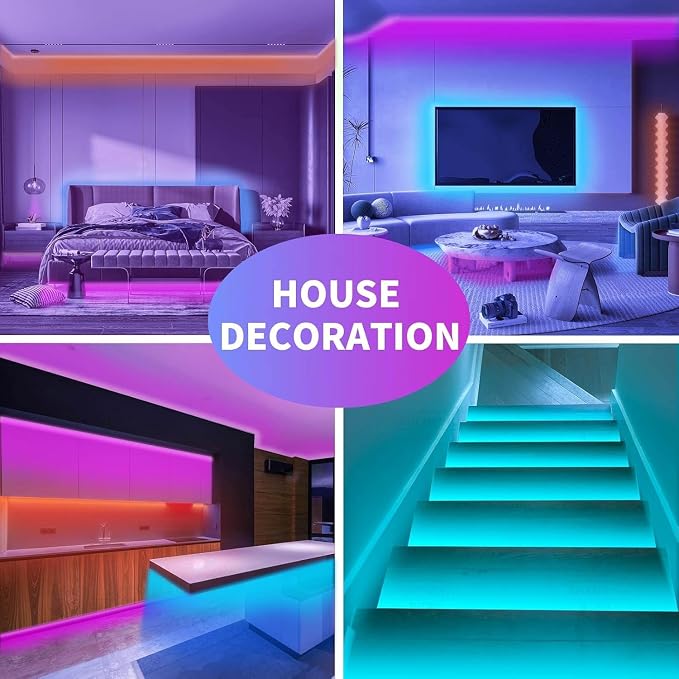KSIPZE Led Lights for Bedroom 65.6ft Led Strip Lights - Image 6