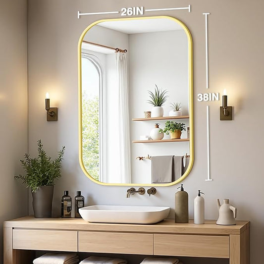 Bathroom Mirror for Wall, HD Reflection Shatterproof Mirror for Living Room - Image 2