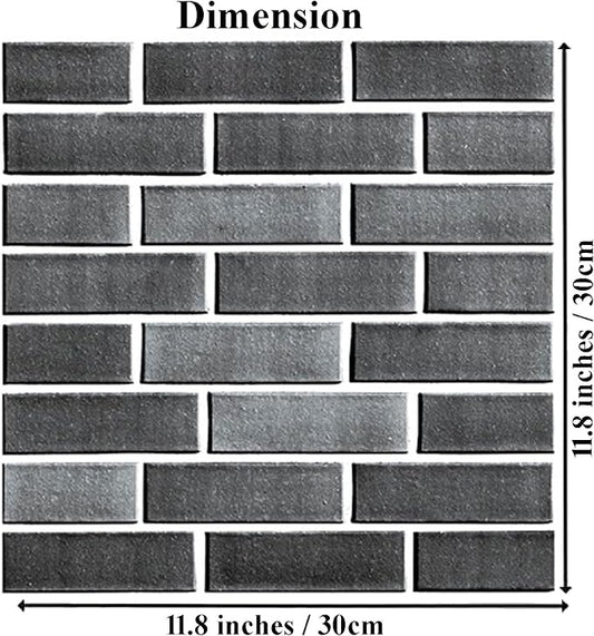 3D Wall Panels Peel and Stick, 3D Brick Wallpaper Peel and Stick, 10 Pack - Image 2