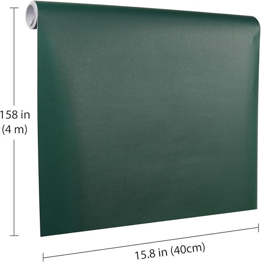 Dark Green Peel and Stick Wallpaper, 15.7 X 157 inches Renter Friendly Wallpaper - Image 2
