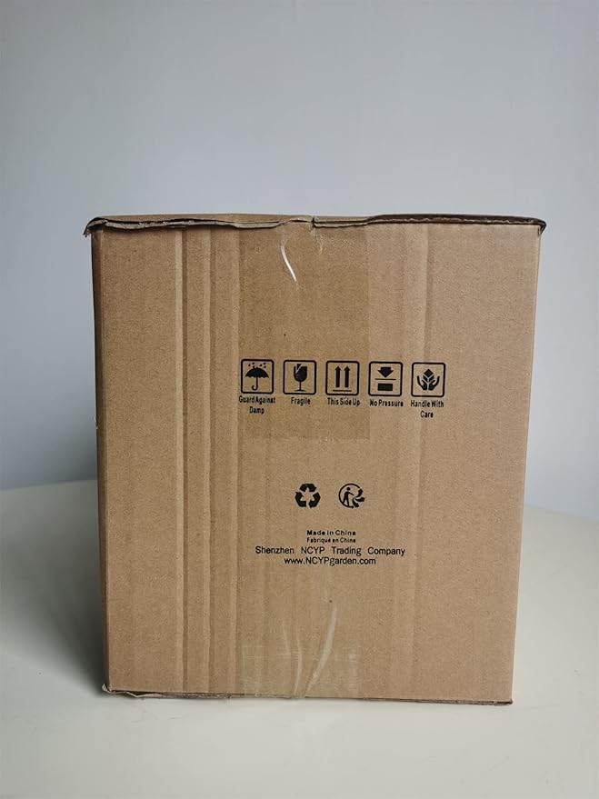 NCYP Small Silver Glass Geometric Terrarium for Succulents Air Plants, 6.89 x 6.89 x 5.9 Inches, Indoor Home Garden Planter Pot, Tabletop Decor Centerpiece, Handmade (Only Terrarium)