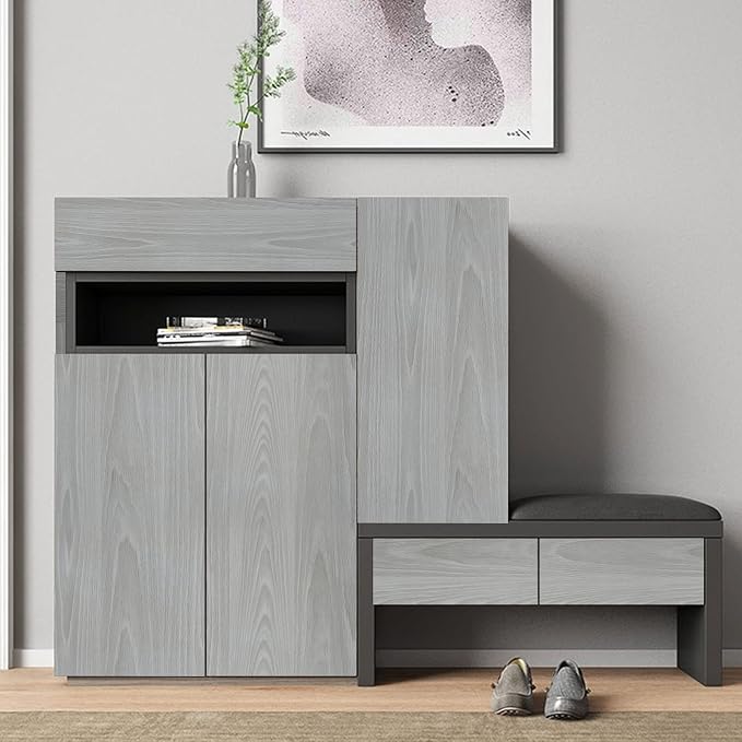 practicalWs 17.7"×393.7" Grey Wood Contact Paper, Waterproof Gray Wallpaper - Image 8
