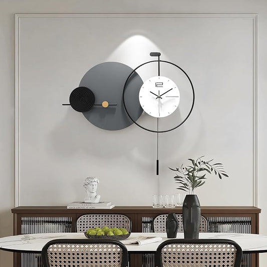 Large Modern Wall Clock for Living Room, Decorative Silent Battery Operated - Image 2