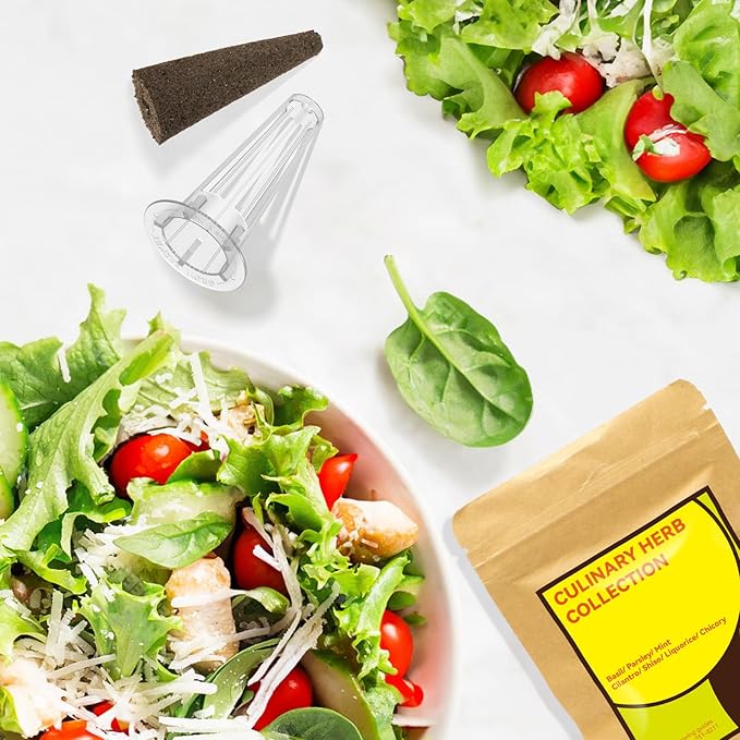 inbloom Herb Seed Pod Kit for AeroGarden, iDOO, Ahopegarden, MUFGA Hydroponic Growing System Indoor Garden, 12-Pod, 350+ Seeds Included Basil, Mint, Cilantro, Parsley, Shiso, Chicory, Liquorice