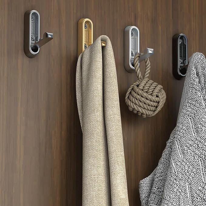 2PCS Foldable Wall Hooks, Flip Down Design - Image 9