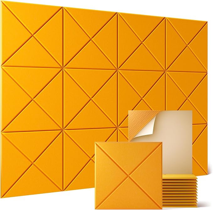 Sonicism 12 Pack X-Lined Acoustic Panels by Sonicism