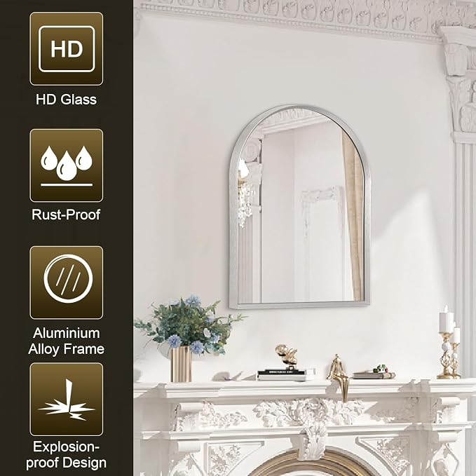 Arched Mirrors for Wall, for Entryway Living Room Vanity Bedroom Mantel - Image 7