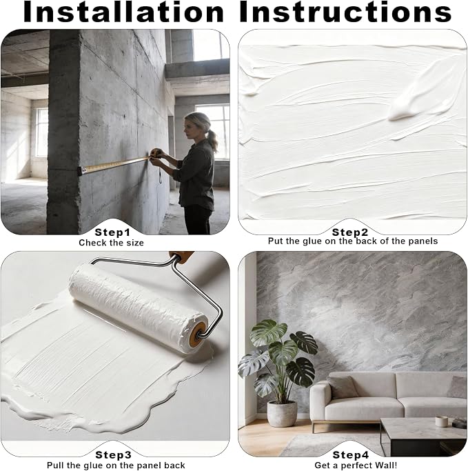 3D Wall Panels - 1PCS 7.9"x11.8" Faux Stone Wall Covering - MCM Modified Clay - Image 6